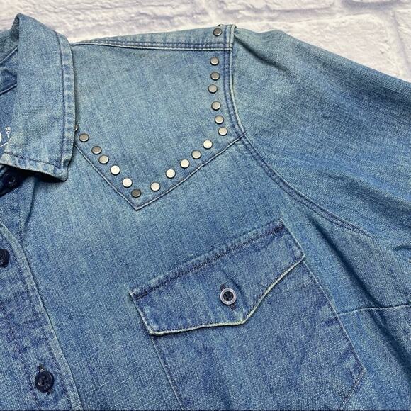 Gap 1969 Ranch Jean Button Down Denim Shirt - Picture 4 of 7